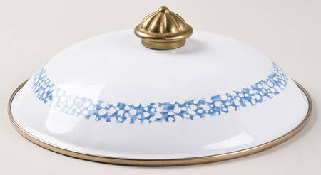 Blue Hearts (Corelle) 2 Quart Metal Covered Casserole, Lid Only
