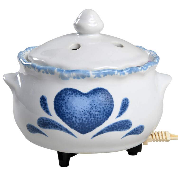 Blue Hearts (Corelle) Electric Potpourri Warmer with Lid
