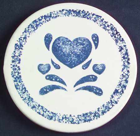 Blue Hearts (Corelle) Coaster