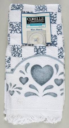 Blue Hearts (Corelle) Cloth Kitchen Towel