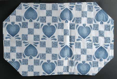 Blue Hearts (Corelle) Vinyl Placemat