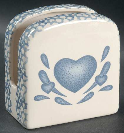 Blue Hearts (Corelle) Napkin Holder