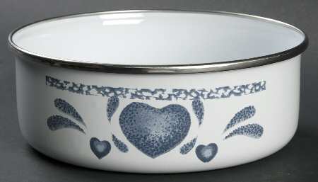 Blue Hearts (Corelle) 6" Metal Bowl