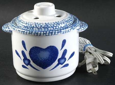Blue Hearts (Corelle) Electric Potpourri Warmer with Lid