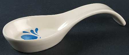 Blue Hearts (Corelle) Spoon Rest/Holder (Holds 1 Spoon)