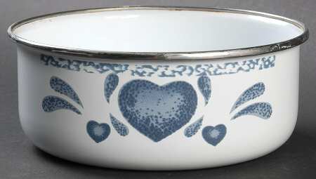 Blue Hearts (Corelle) 5" Metal Bowl