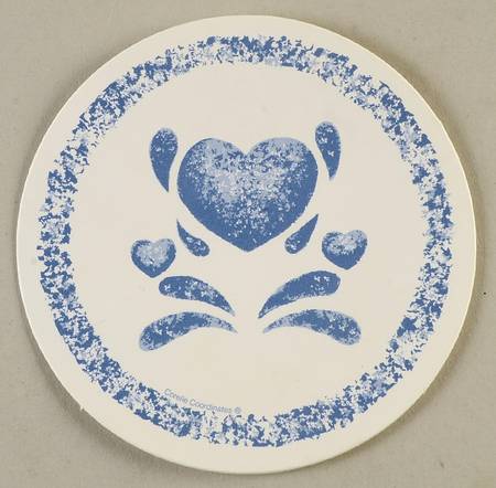 Blue Hearts (Corelle) Vinyl Coaster