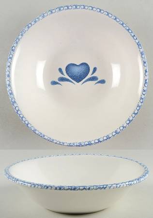 Blue Hearts (Corelle) 9" Round Vegetable Bowl