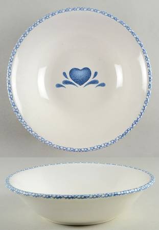 Blue Hearts (Corelle) 10" Round Vegetable Bowl