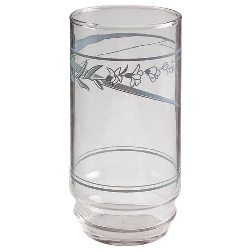 Blue Lily (Corelle) 12 Oz Glassware Tumbler by Corning Corelle