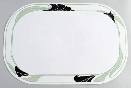 Black Orchid (Corelle) Vinyl Placemat by Corning Corelle