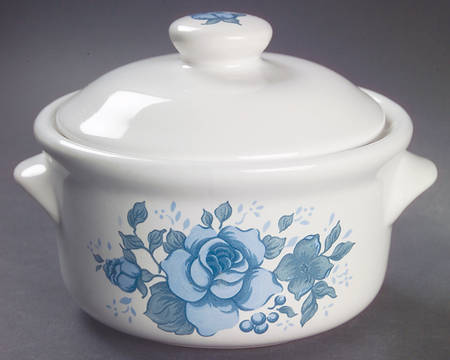 Blue Velvet (Corelle) Individual Casserole & Lid