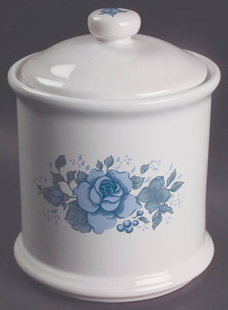 Blue Velvet (Corelle) Large Canister & Lid