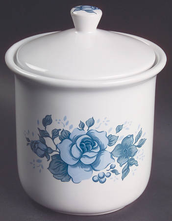 Blue Velvet (Corelle) Medium Canister & Lid