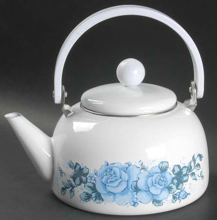 Blue Velvet (Corelle) Metal Kettle & Lid