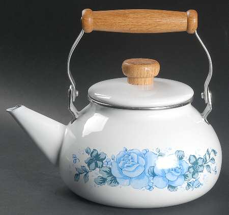 Blue Velvet (Corelle) Metal Kettle & Lid