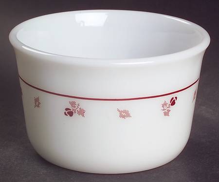 Burgundy (Corelle) Open Sugar Bowl by Corning Corelle