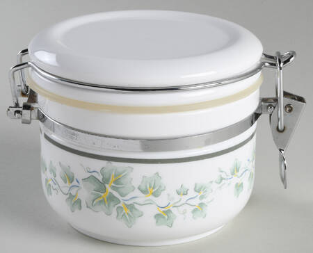 Callaway (Corelle) Small Acrylic Storage Jar with Hinged Lid