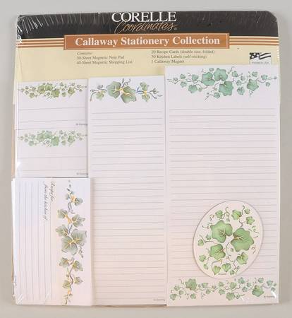 Callaway (Corelle) Stationery Set