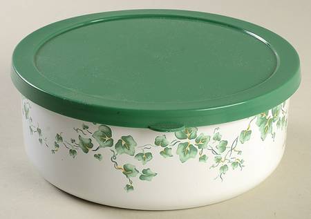 Callaway (Corelle) 6 5/8" Metal Bowl W/Plastic Lid
