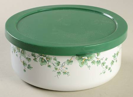 Callaway (Corelle) Bowl-Metal 5 7/8"  with Plastic Lid