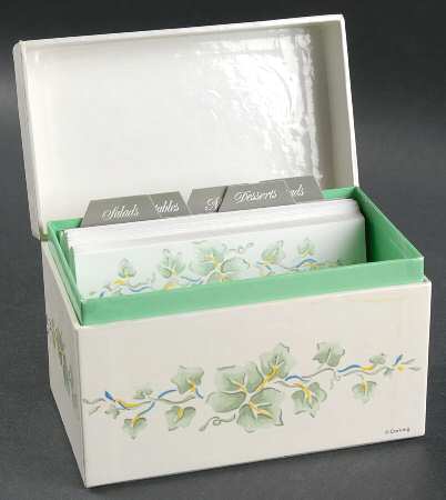 Callaway (Corelle) Recipe Box & Lid