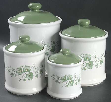 Callaway (Corelle) (4 Piece) Canister Set (Motif 2, Box Set)