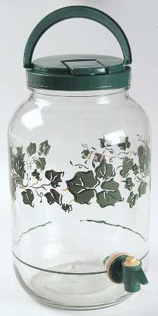 Callaway (Corelle) Glassware Sun Tea Jar & Plastic Lid