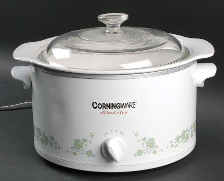 Callaway (Corelle) 4 Qt Round Slow Cooker w/Lid & Eectric Base