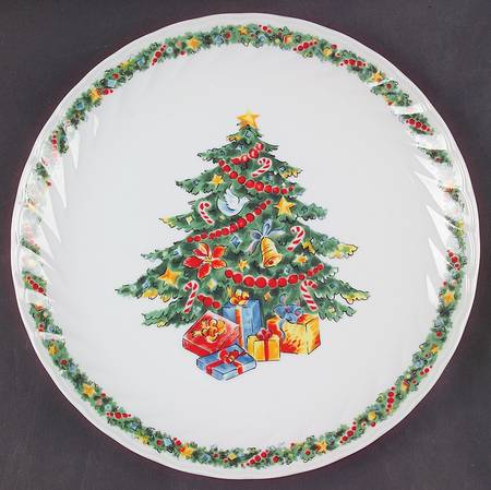 Christmas Joy (Corelle) Cake Plate