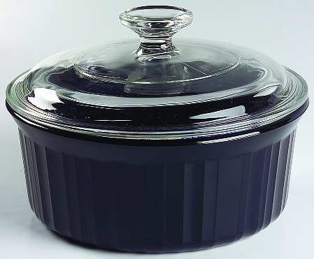 Classic Black 1.5 Qt Round Covered Casserole