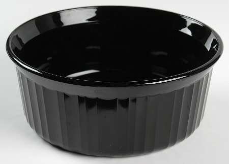 Classic Black 1.5 Quart Round Casserole No Lid