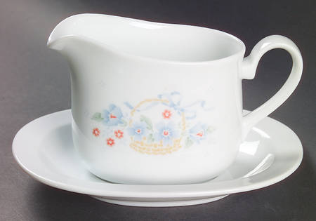 Country Cornflower Gravy Boat & Underplate