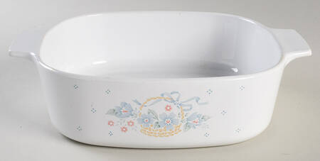 Country Cornflower 2 Quart Square Casserole No Lid