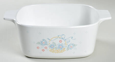 Country Cornflower 1.5 Quart Square Casserole No Lid