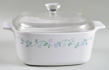 Country Cottage (Corelle) 1.5 Quart Square Casserole with Lid