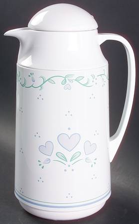 Country Cottage (Corelle) Plastic Thermos/Carafe & Lid