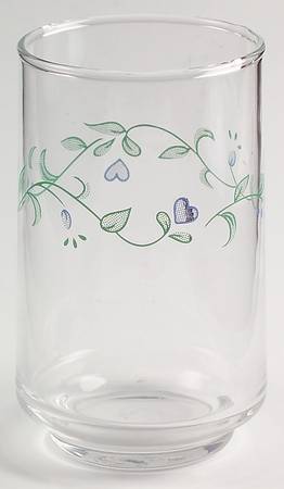 Country Cottage (Corelle) 6 Oz Glassware Juice by Corning Corelle