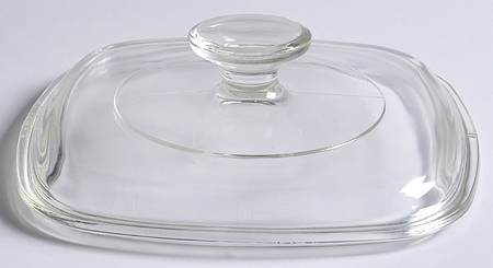 Cornflower Blue Lid for 1 Quart Square Casserole