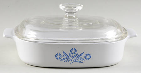 Cornflower Blue Lid for 1.5 Quart Square Casserole