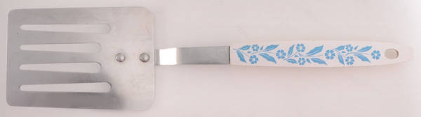 Cornflower Blue Metal Slotted Spatula