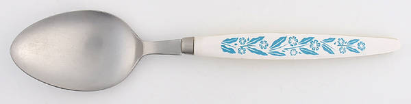 Cornflower Blue Place/Oval Soup Spoon by Corning Corelle