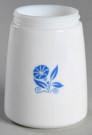 Cornflower Blue Glassware Syrup No Metal Lid