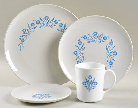 Cornflower Blue 4 Piece Place Setting