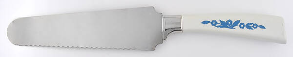 Cornflower Blue Pie & Cake Server with Stainless Blade