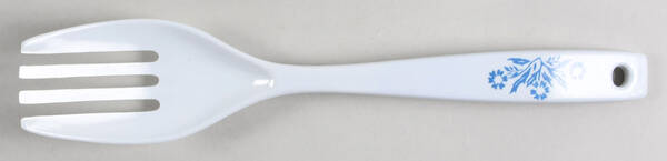 Cornflower Blue Melamine Salad Serving Fork