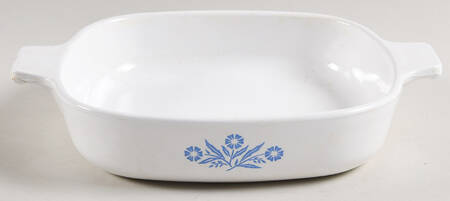Cornflower Blue .75 Quart Square Casserole No Lid