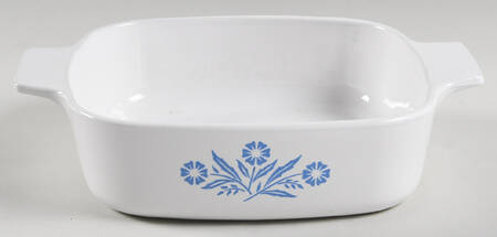 Cornflower Blue 1 Quart Square Casserole No Lid