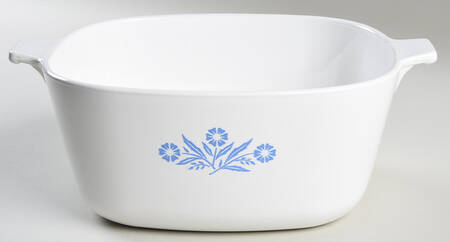 Cornflower Blue 2.5 Quart Square Casserole No Lid