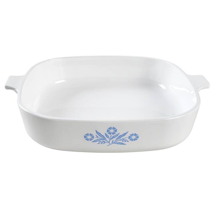 Cornflower Blue 2 Quart Square Casserole No Lid